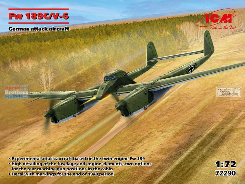 ICM72290 1:72 ICM Fw189C/V-6 - Sprue Brothers Models LLC