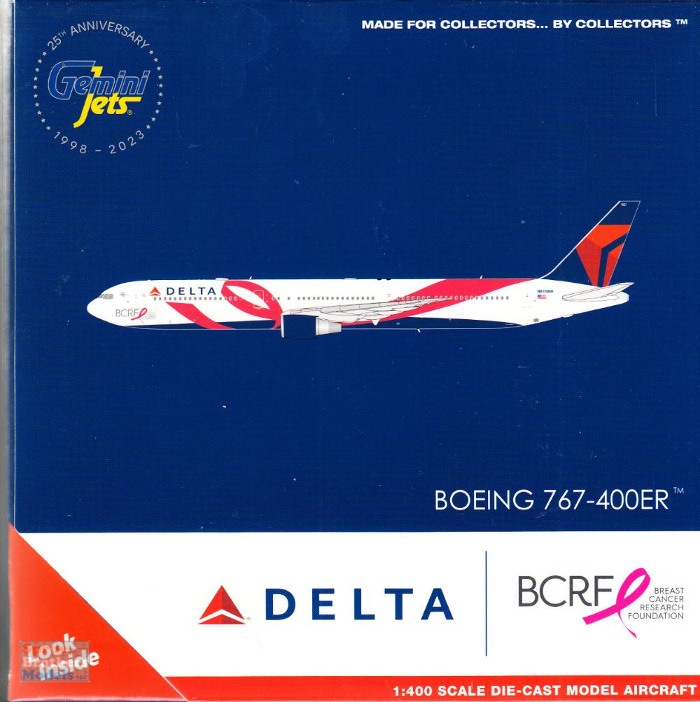 GEMGJ2154 1:400 Gemini Jets Delta Airlines B767-400ER #N845MH