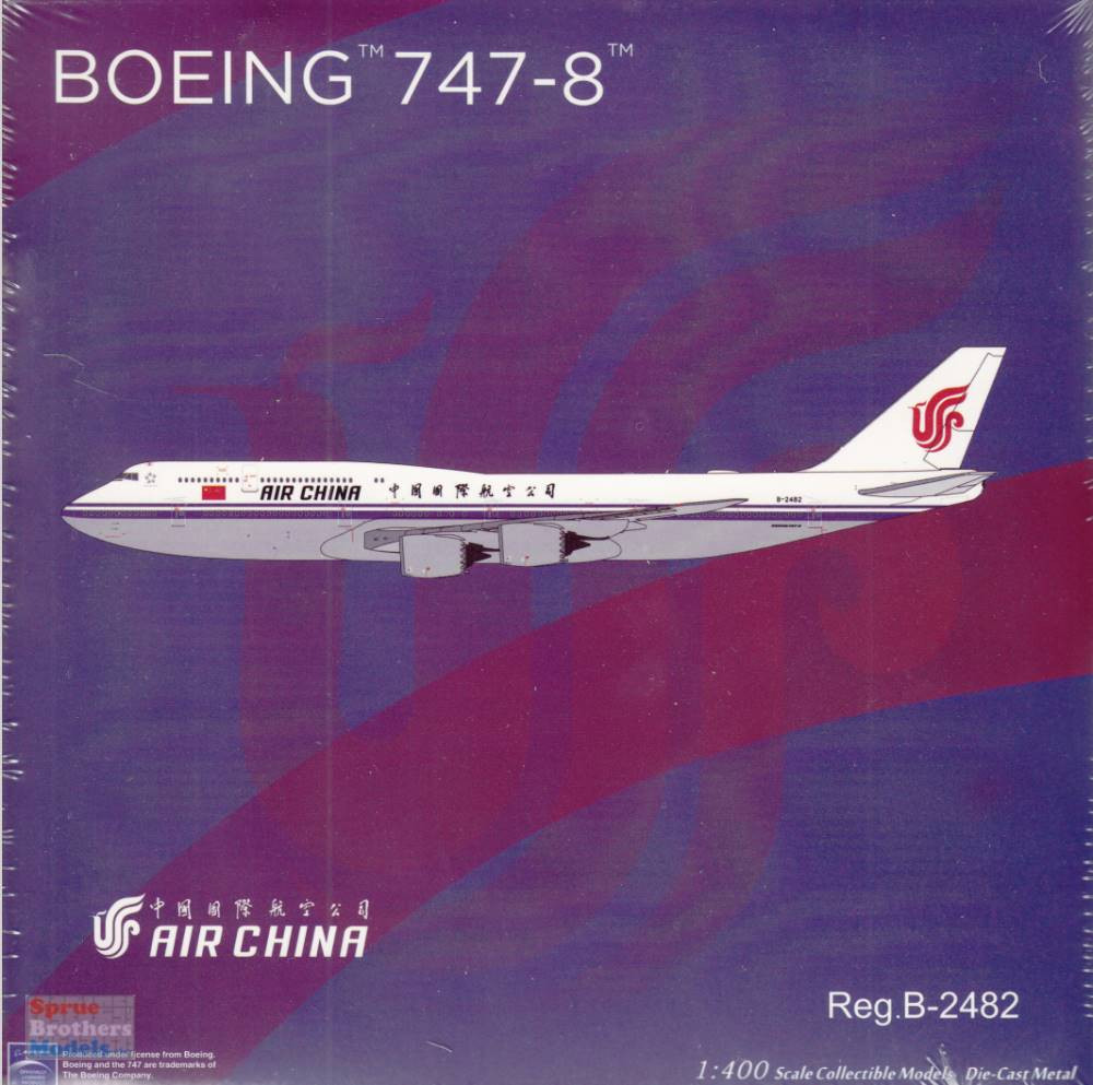 Air China 747-8 1/400 ngモデル　中国国際航空 NGM78031 1:400 NG Model Air China B747-8i Reg #B-2482 (pre-painted