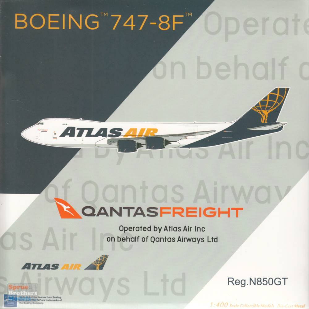 NGM78020 1:400 NG Model Atlas Air (Qantas Freight) B747-8F Reg