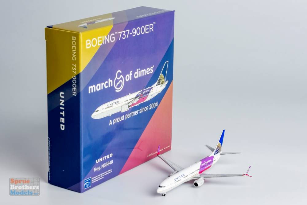 NGM79013 1:400 NG Model United Airlines B737-900ER Reg #N66848