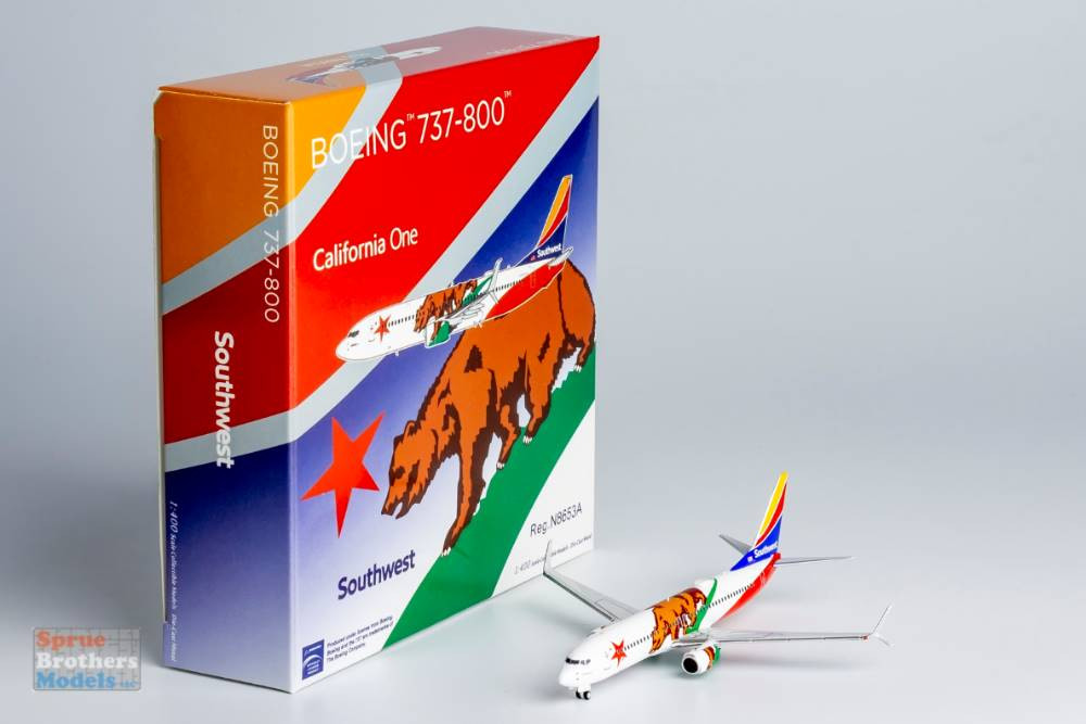 新品未使用 USA製 CALIFORNIA STORY SACRAMENTO NGM58211 1:400 NG Model Southwest Airlines B737-800 Reg #N8653A