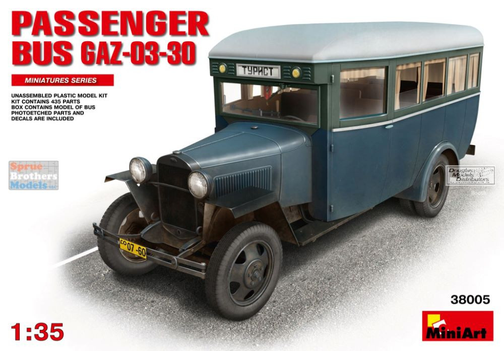 MIA38005 1:35 Miniart Passenger Bus GAZ-03-30 - Sprue Brothers