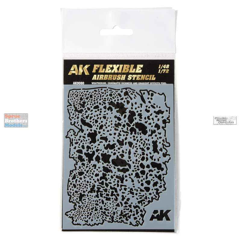 AKI009080 AK Interactive Flexible Airbrush Stencil 1/48 1/72