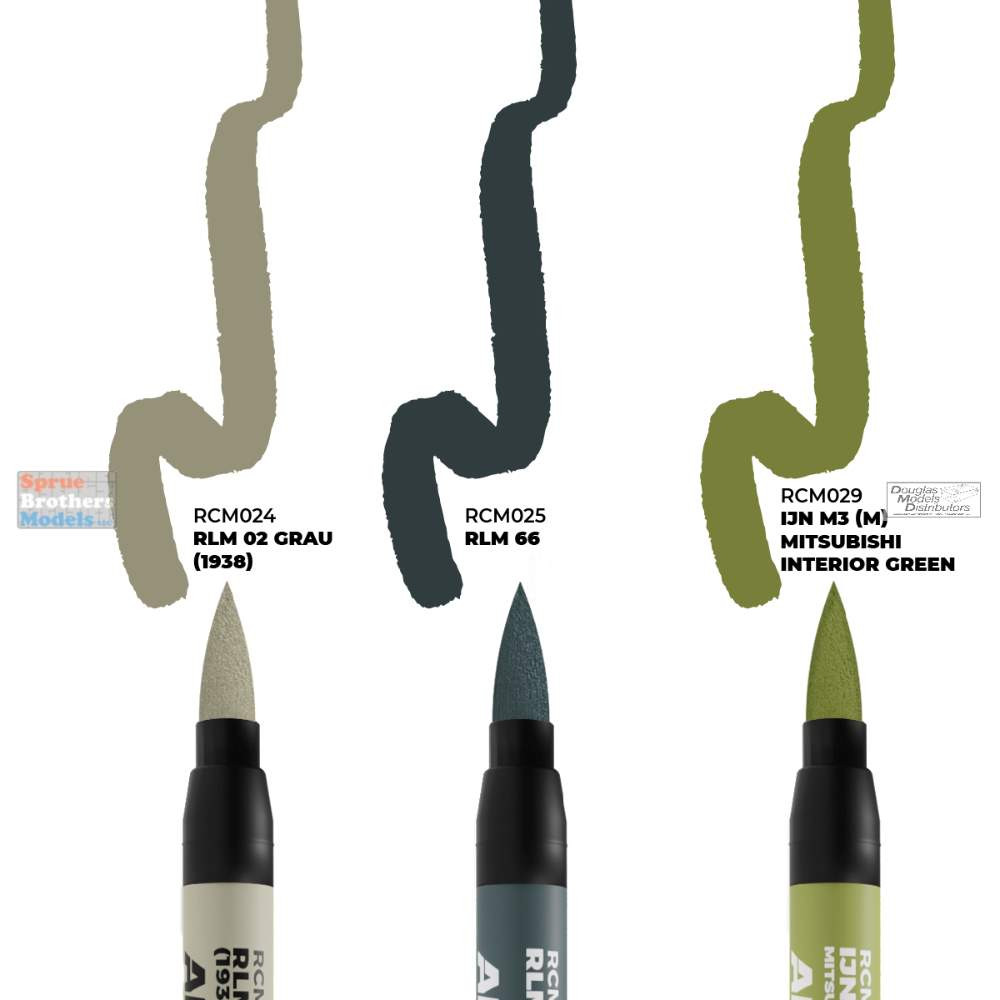 AKIRCM0110 AK Interactive Real Color Marker Set - WW2 Axis