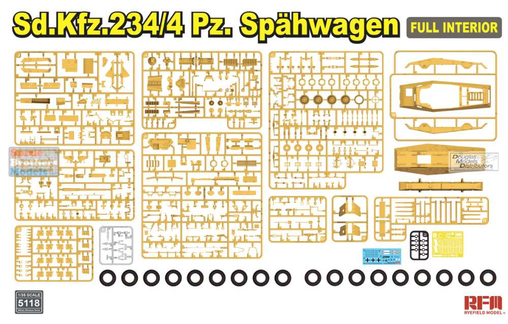 RFMRM5118 1:35 Rye Field Model Sd.Kfz.234/4 Panzerspahwagen with