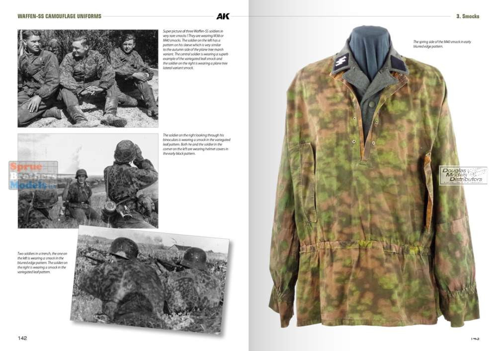 AKI130008 AK Interactive - Waffen-SS Camouflage Uniforms - Sprue