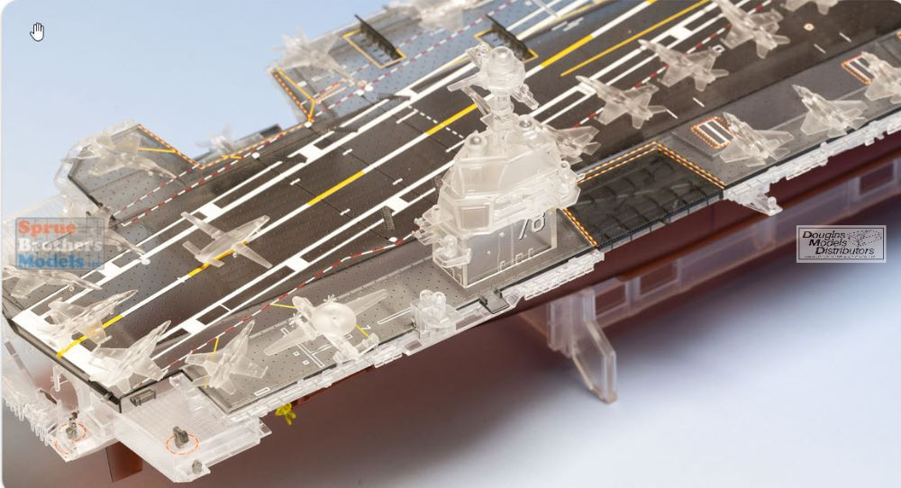 MGF6502 1:700 Magic Factory USS Gerald Ford CVN-78 Pre-Painted