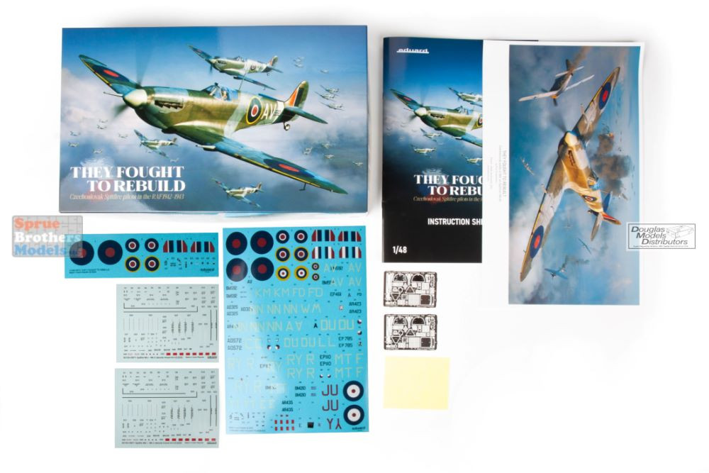 クリエイティブメモリーズ　10点セット EDU11180 1:48 Eduard Spitfire Mk.Vb 'The Fought to Rebuild