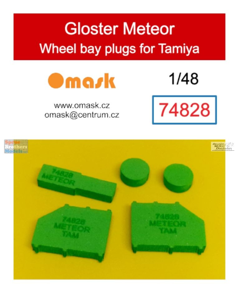 OMK74828 1:48 Omask Wheel Bay Plugs - Gloster Meteor (TAM kit) - Sprue ...