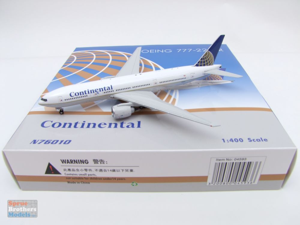 スカンジビア航空 モデルプレーン 1/200 50周年冊子 1996年 PHX04593 1:400 Phoenix Model Continental B777-200ER Reg #N76010