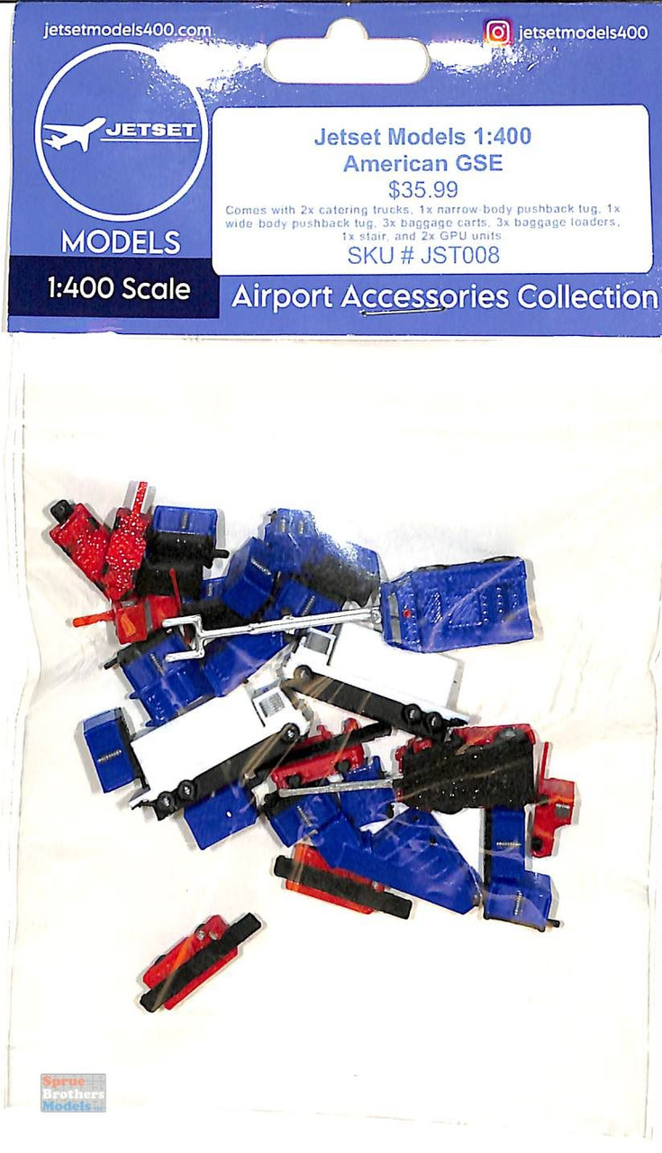 JST008 1:400 Jetset Models - American Airlines Ground Support