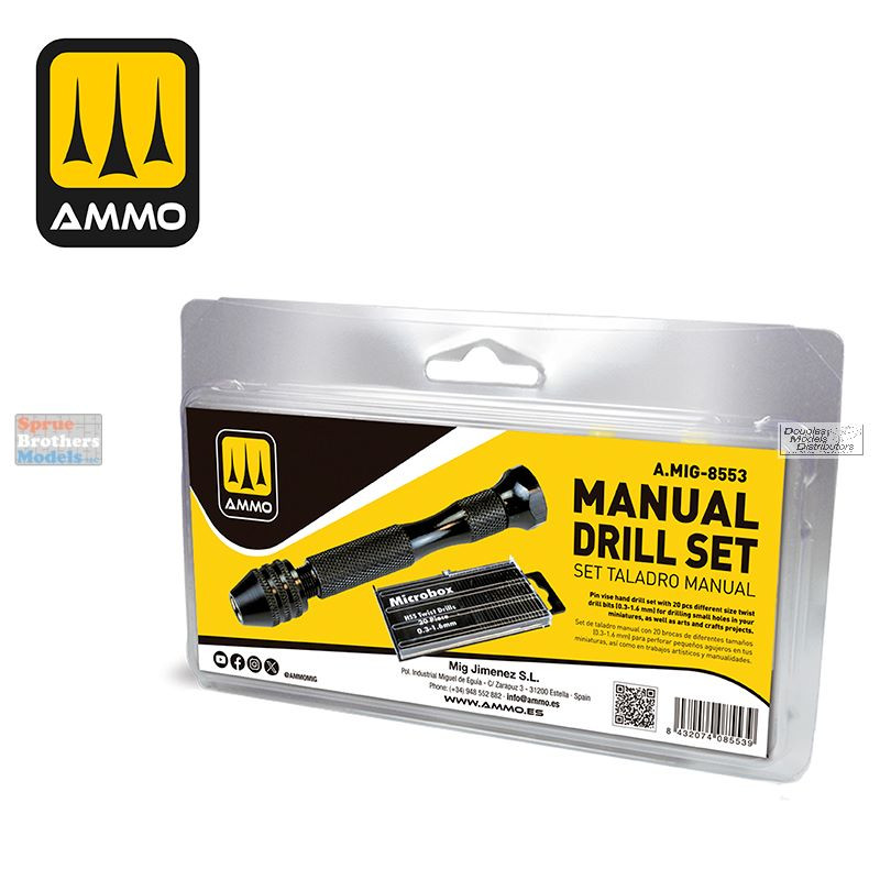 CLUE　AMNIS　AM53-BML AMM8553 AMMO by Mig - Manual Drill Set - Sprue Brothers Models LLC