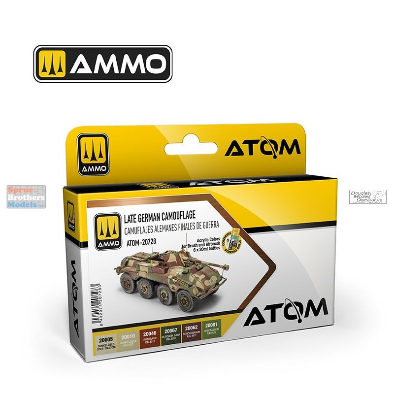 AMMAT20728 AMMO by Mig ATOM Paint Set - Late German Camouflage Set