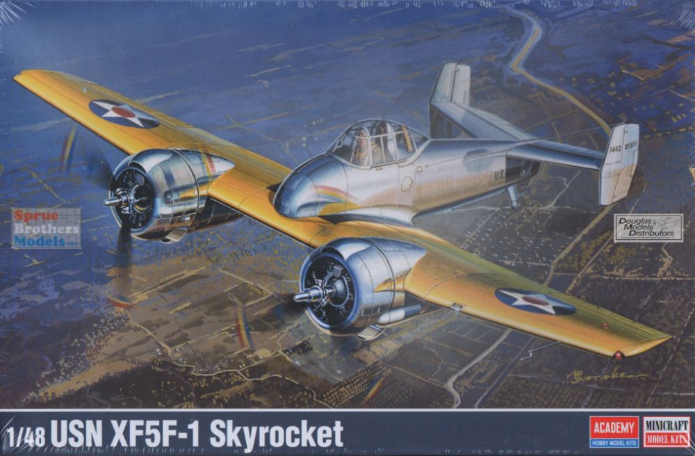 ACA12363 1:48 Academy USN XF5F-1 Skyrocket - Sprue Brothers Models LLC