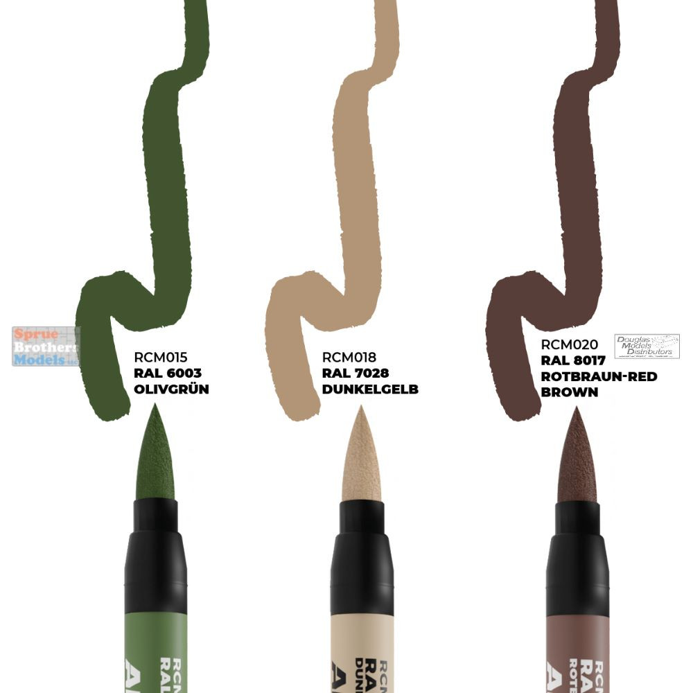 AKIRCM0108 AK Interactive Real Color Marker Set - Late German AFV