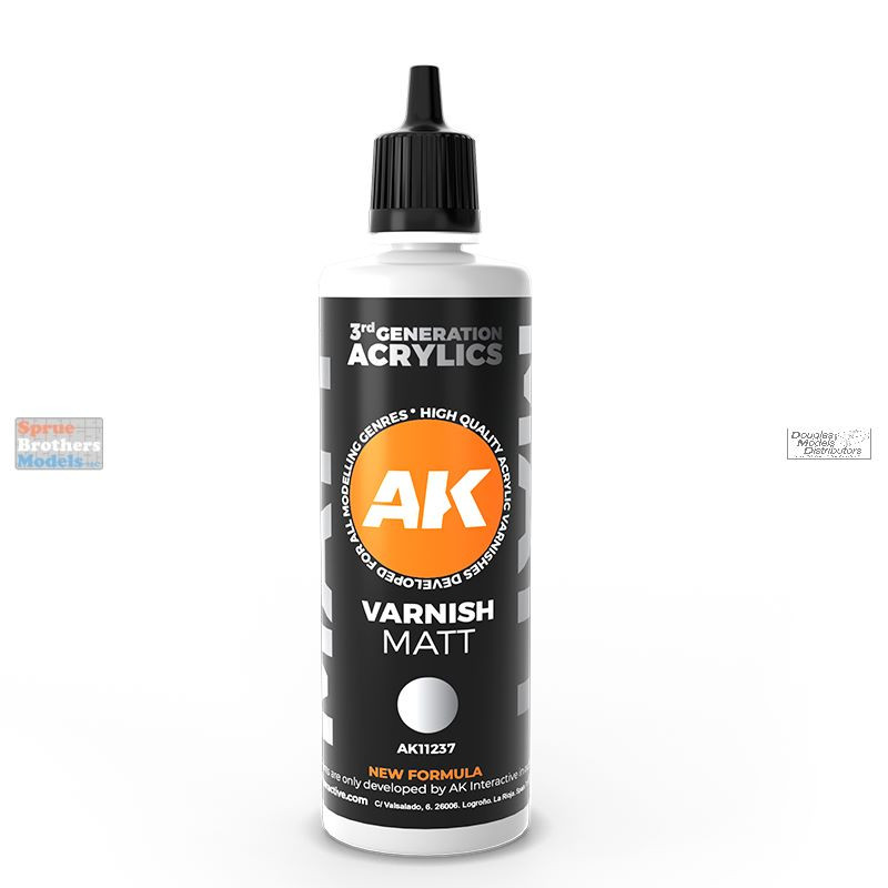AKI011237 AK Interactive 3Gen Matt Varnish 100ml - Sprue Brothers