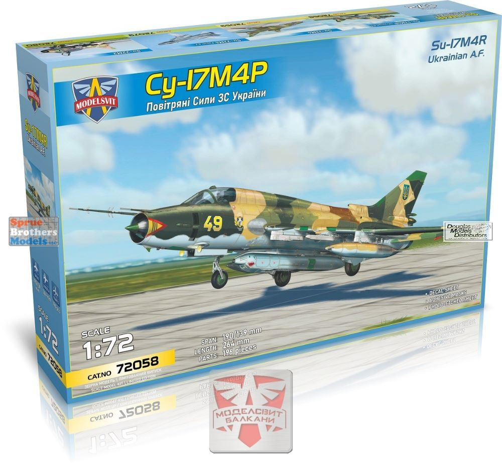 MDV72058 1:72 Modelsvit Su-17M4R Fitter with KKR Recon Pod - Sprue