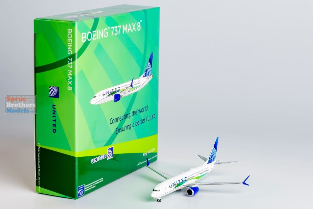 NGM88039 1:400 NG Model United Airlines B737 Max8 Reg #N77259