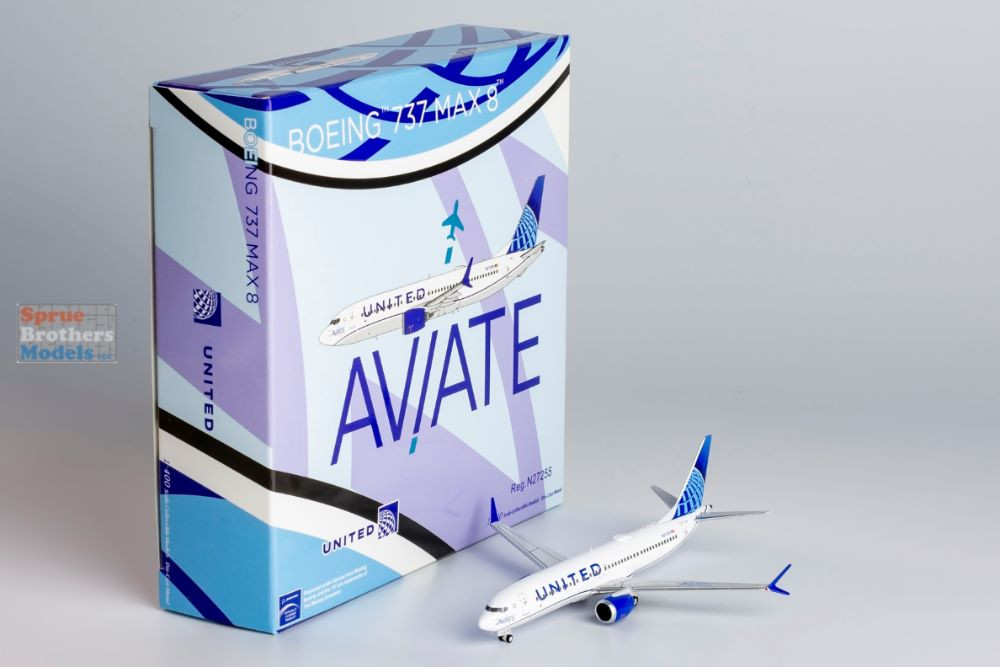 NGM88041 1:400 NG Model United Airlines B737 Max8 Reg #N27255