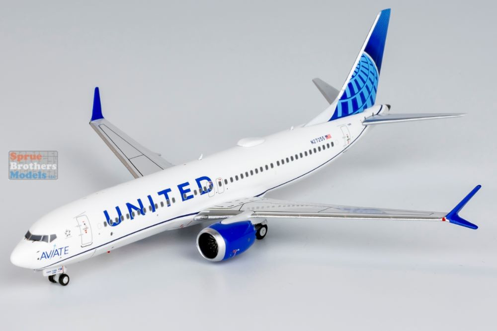 NGM88041 1:400 NG Model United Airlines B737 Max8 Reg #N27255