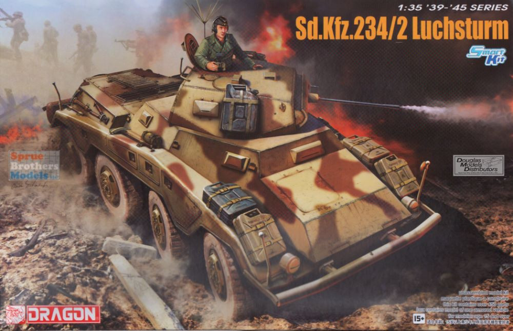 DML6696 1:35 Dragon Sd.Kfz.234/2 Luchsturm - Sprue Brothers Models LLC
