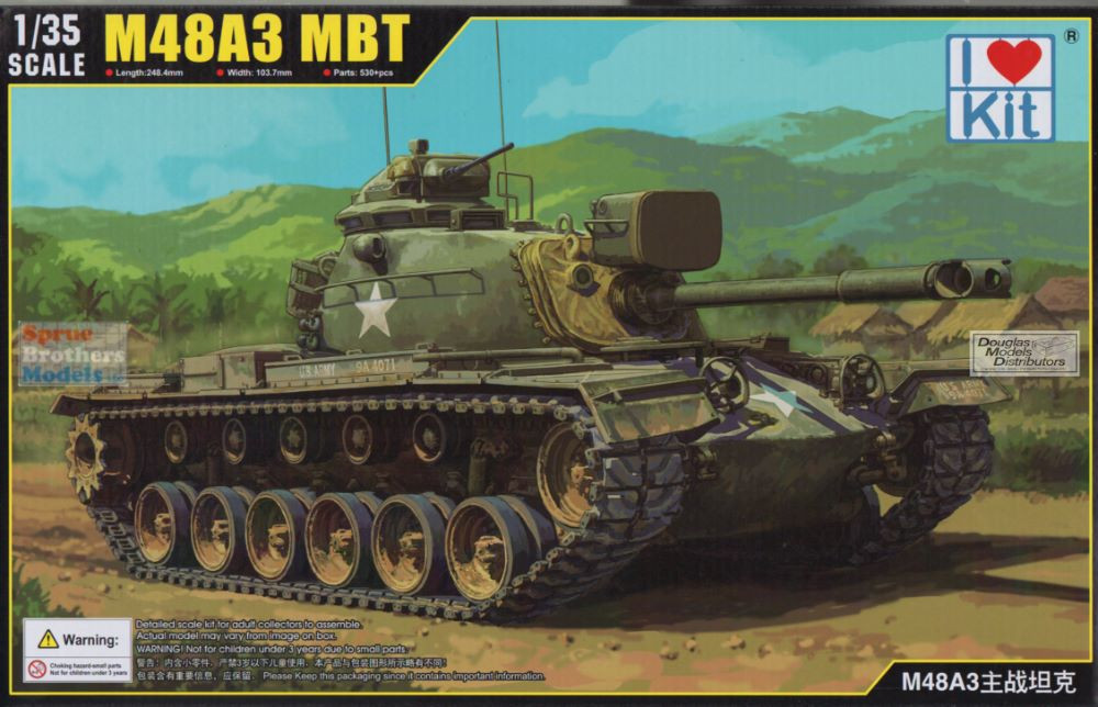 ILK63533 1:35 I Love Kit M48A3 Patton - Sprue Brothers Models LLC