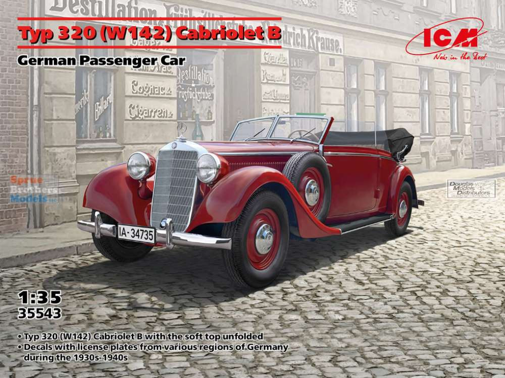 ICM35543 1:35 ICM Typ 320 (W142) Cabriolet B German Passenger Car