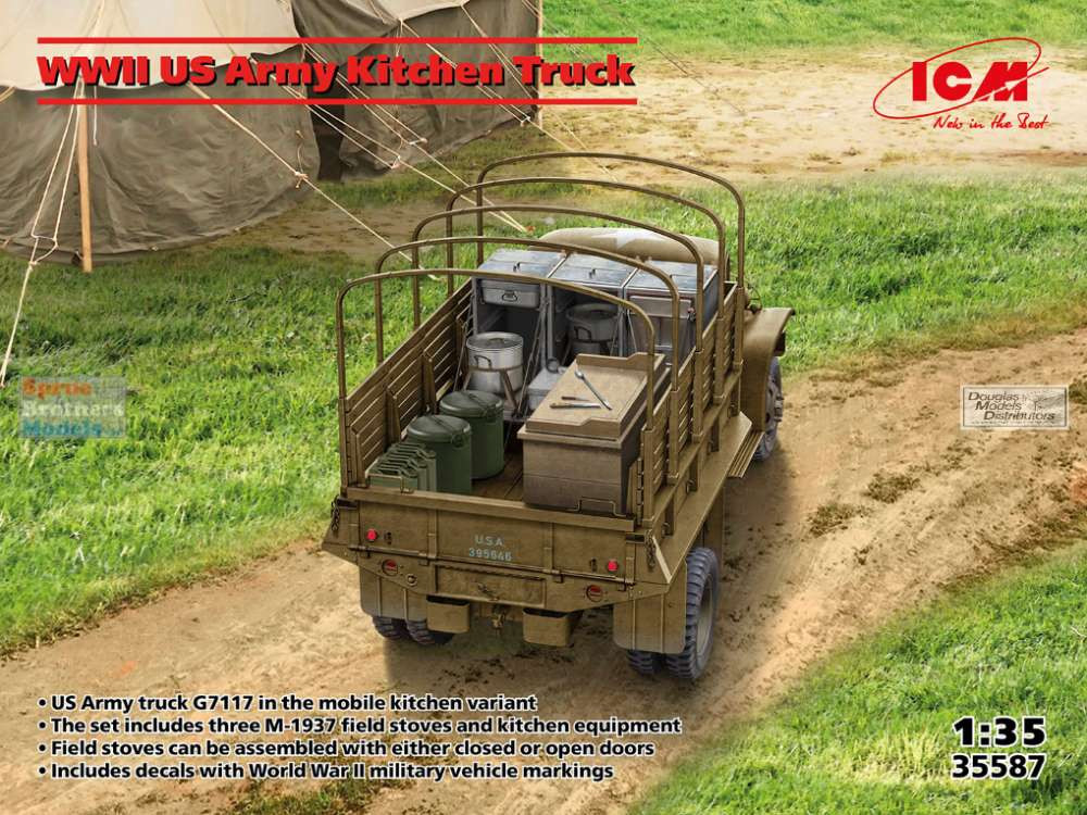 ICM35587 1:35 ICM WW2 US Army Kitchen Truck - Sprue Brothers