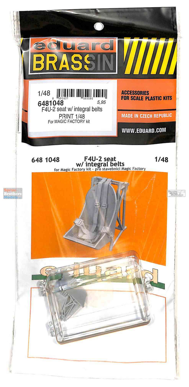 EDU6481048 1:48 Eduard Brassin Print - F4U-2 Corsair Seat with