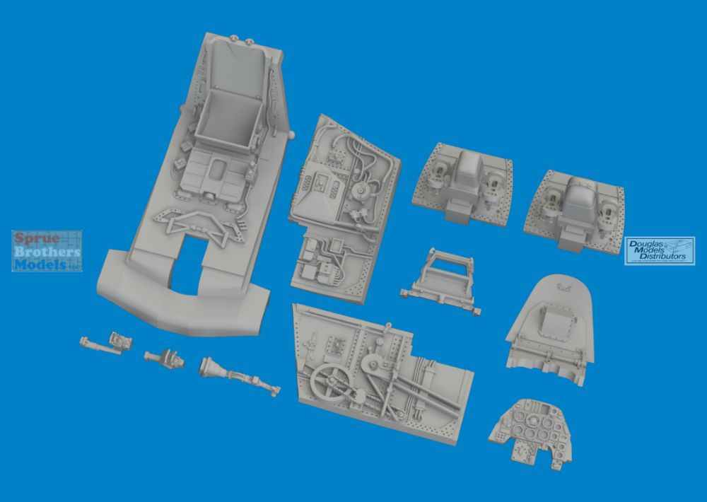 EDU672388 1:72 Eduard Brassin Bf109G-10 Cockpit Set (EDU kit