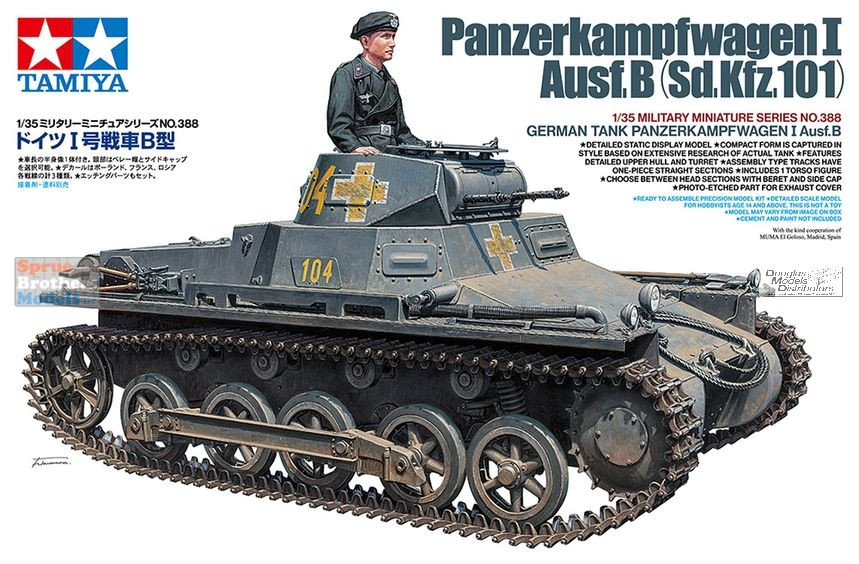 TAM35388 1:35 Tamiya Panzerkampfwagen Panzer I Ausf.B Sd.Kfz.101