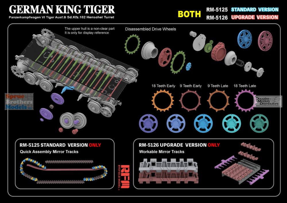 RFMRM5125 1:35 Rye Field Model King Tiger Sd.Kfz.182 Henschel