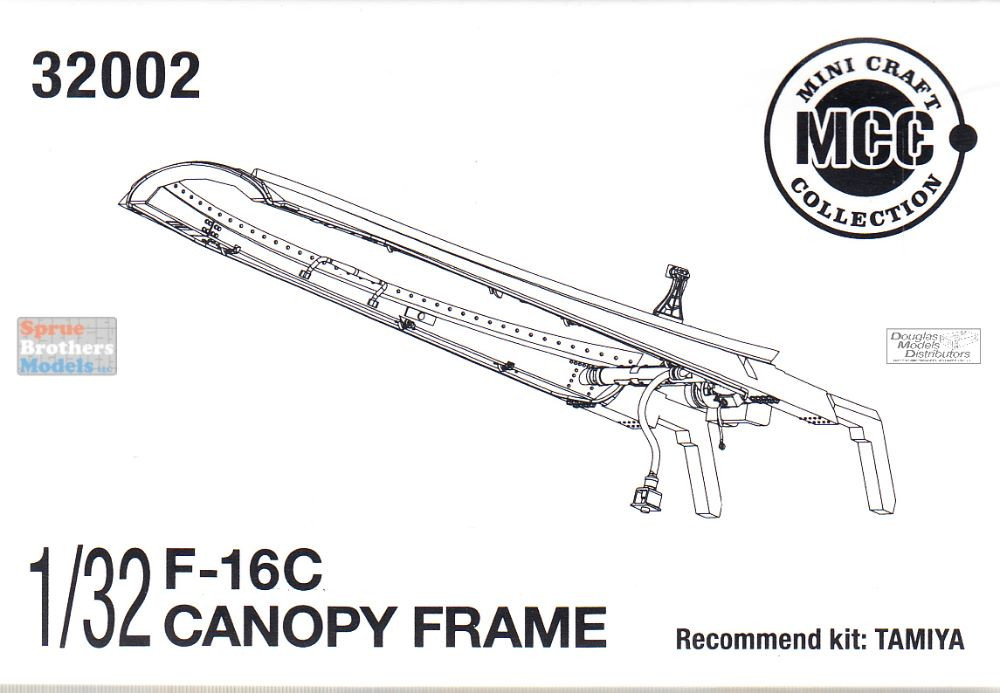 MCC32002 1:32 Mini Craft Collection F-16C Falcon Canopy Frame (TAM