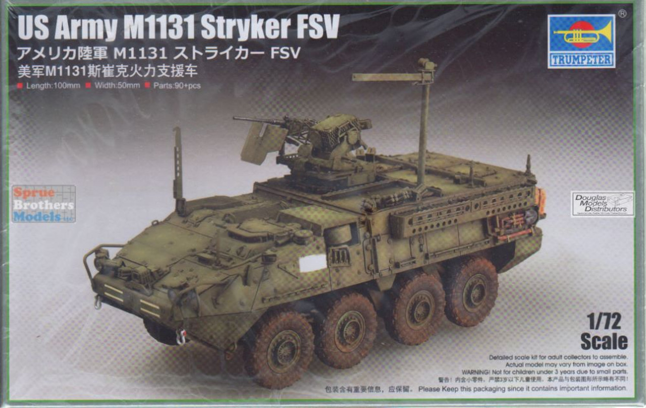 TRP07424 1:72 Trumpeter US Army M1131 Stryker FSV - Sprue