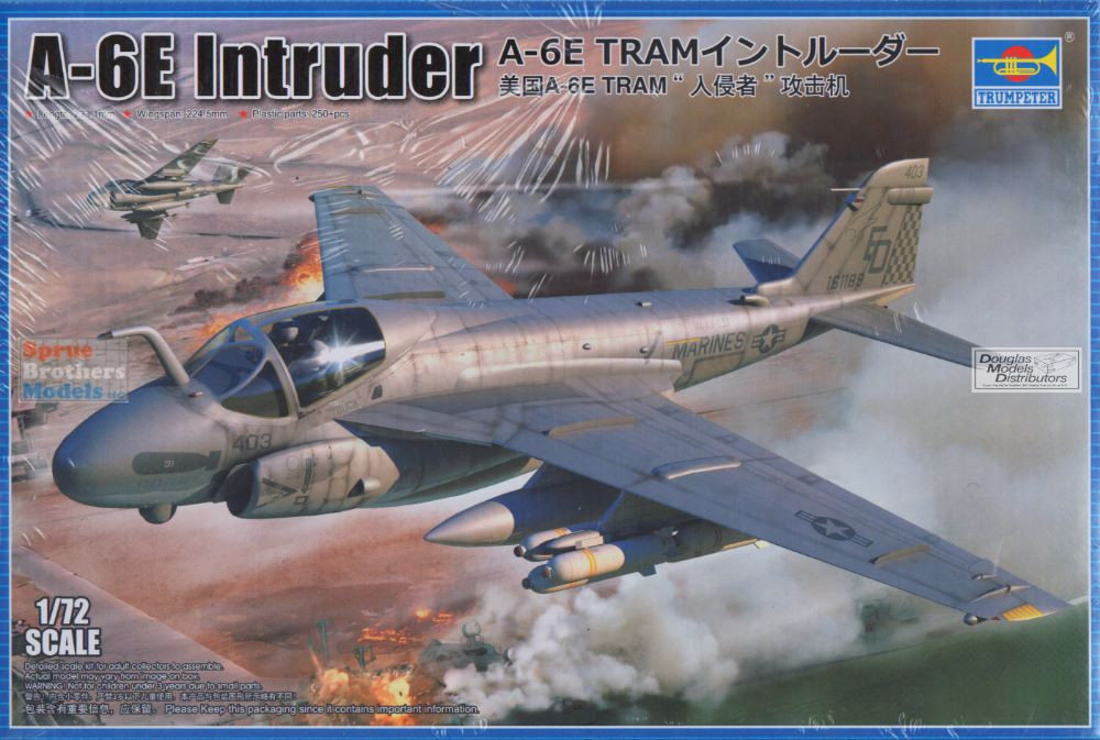 TRP01642 1:72 Trumpeter A-6E TRAM Intruder - Sprue Brothers Models LLC
