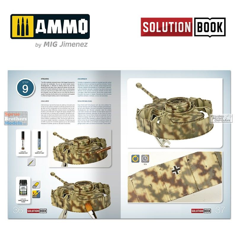AMM6527 AMMO by Mig Solution Book - How To Paint WW2 German Mid