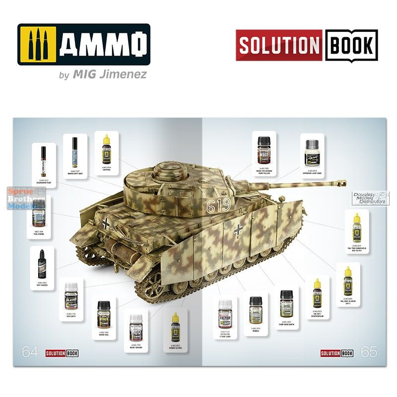 AMM6527 AMMO by Mig Solution Book - How To Paint WW2 German Mid