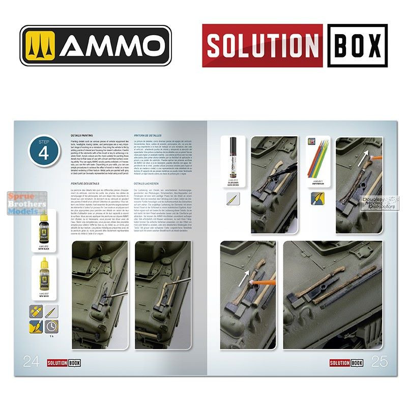 AMM6528 AMMO by Mig Solution Book - How To Paint WW2 USA ETO