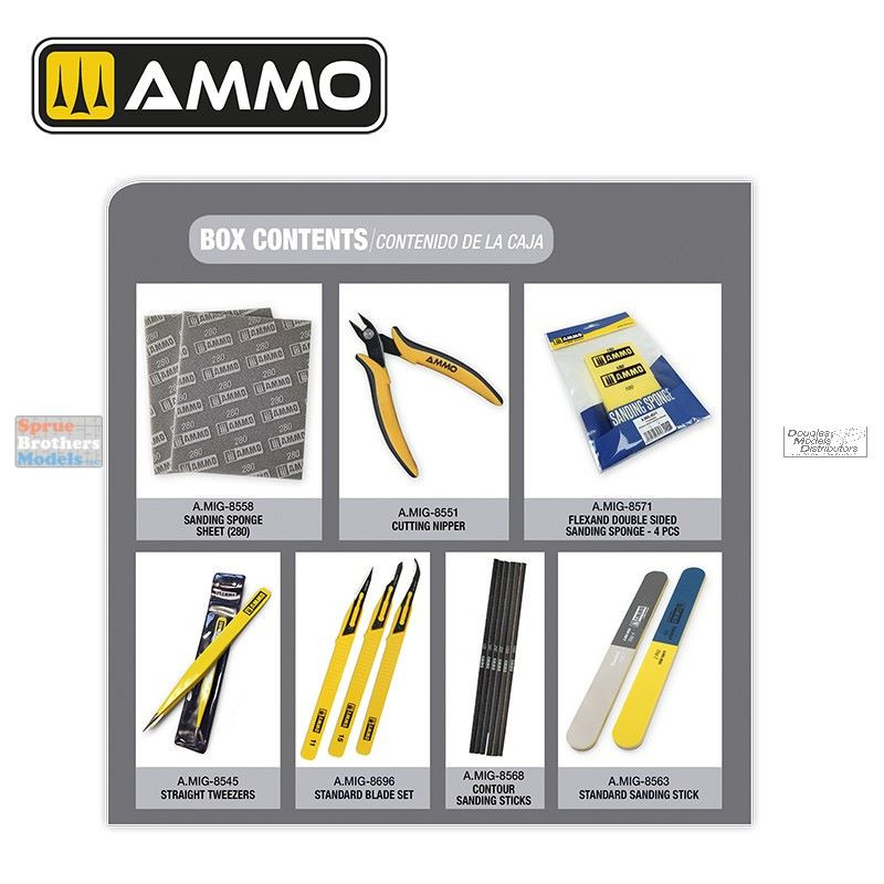 AMM7817 AMMO by Mig Beginner's Set: Tools - Sprue Brothers Models LLC