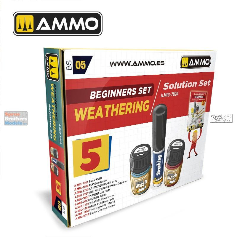 AMM7820 AMMO by Mig Beginner's Set: Weathering - Sprue Brothers