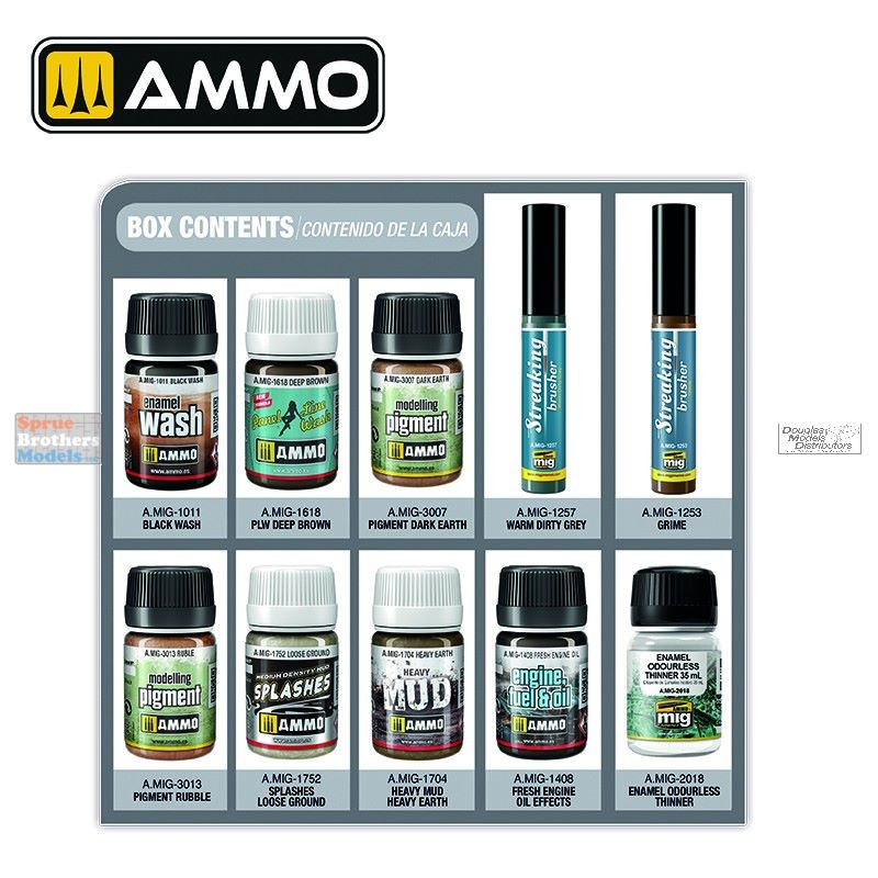 AMM7820 AMMO by Mig Beginner's Set: Weathering - Sprue Brothers