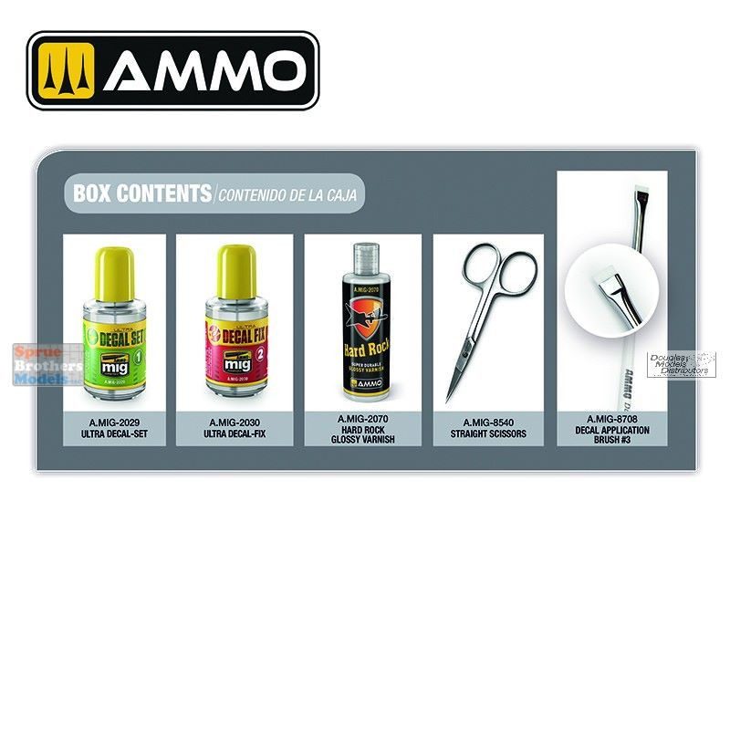 AMM7821 AMMO by Mig Beginner's Set: Decal Application - Sprue