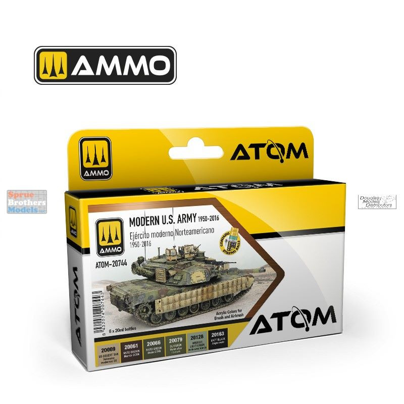 AMMAT20744 AMMO by Mig ATOM Paint Set - Modern US Army 1950-2016
