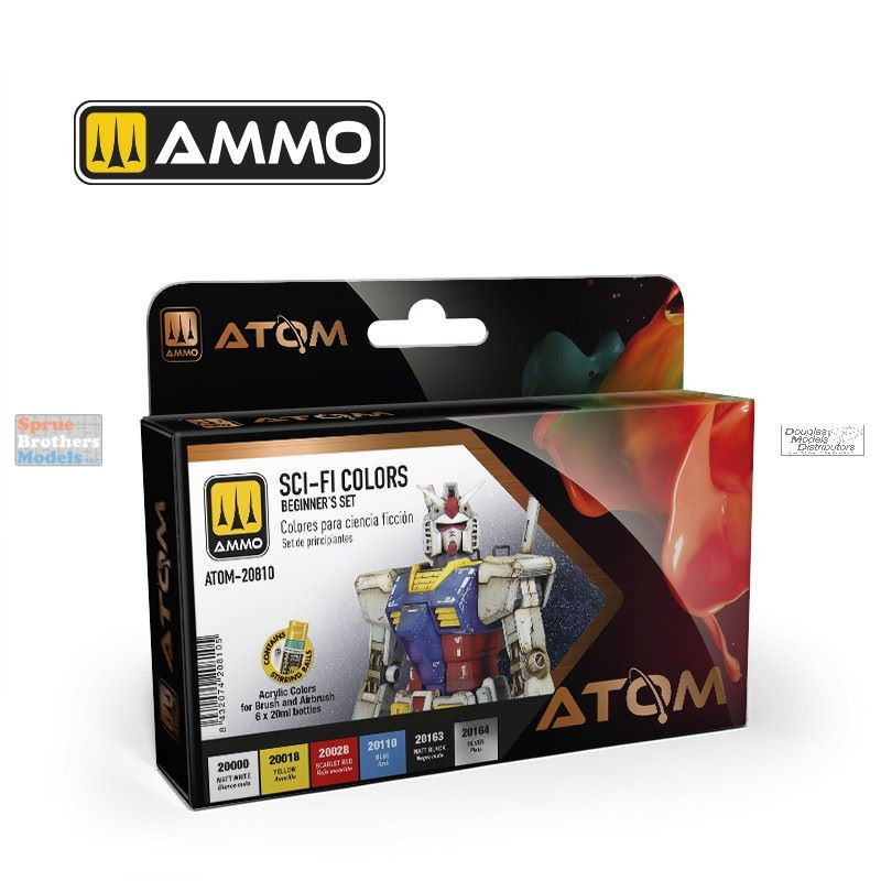 AMMAT20810 AMMO by Mig ATOM Paint Set - Beginners Set: SCI-FI