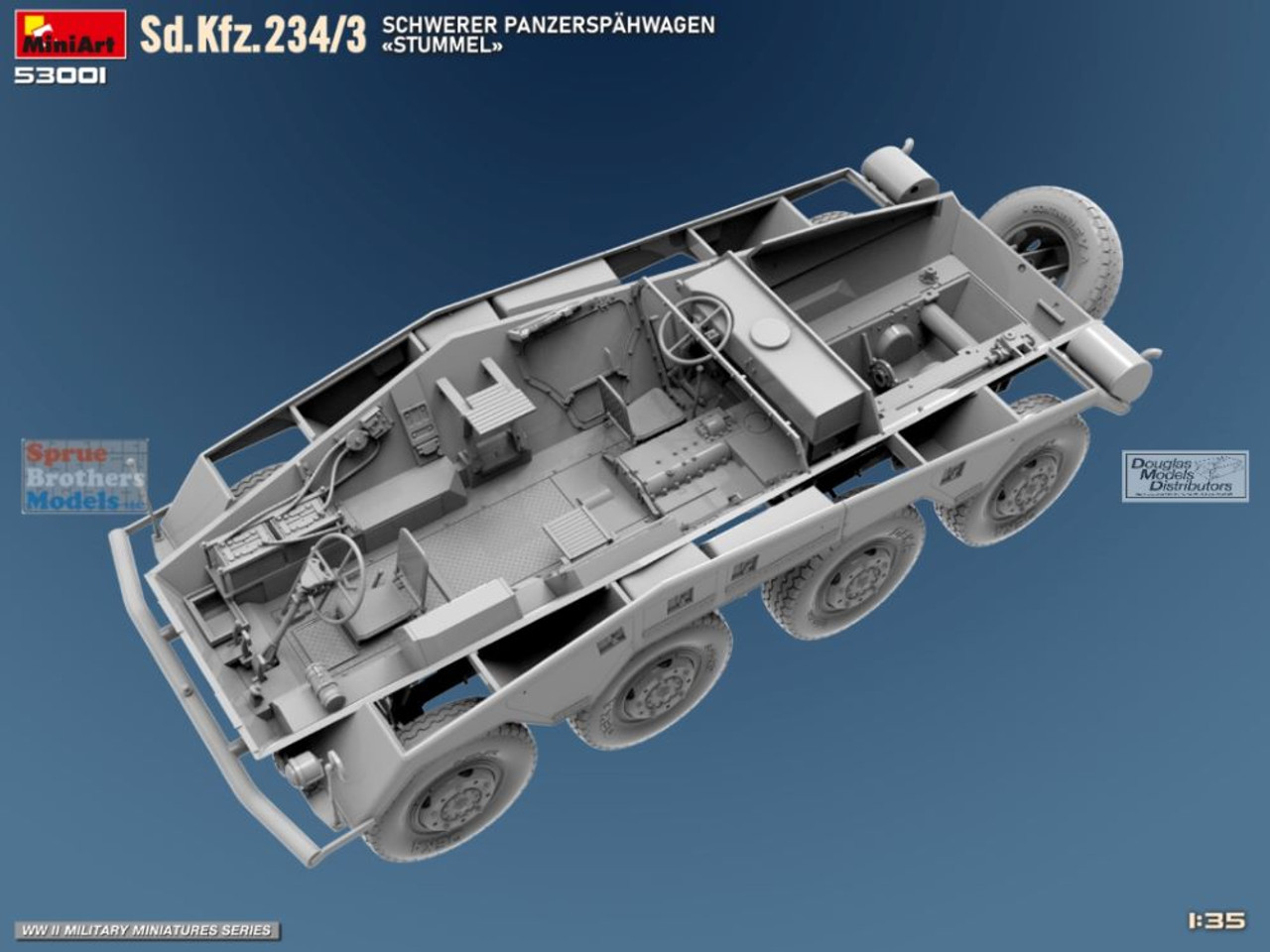 MIA53001 1:35 Miniart Sd.Kfz.234/3 Schwerer Panzerspahwagen