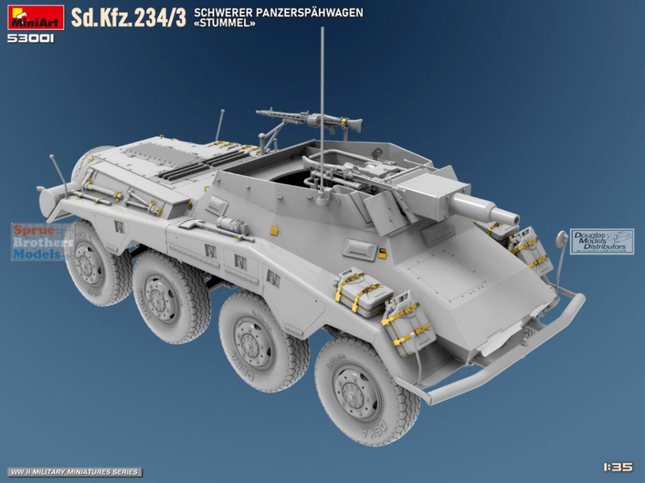 MIA53001 1:35 Miniart Sd.Kfz.234/3 Schwerer Panzerspahwagen
