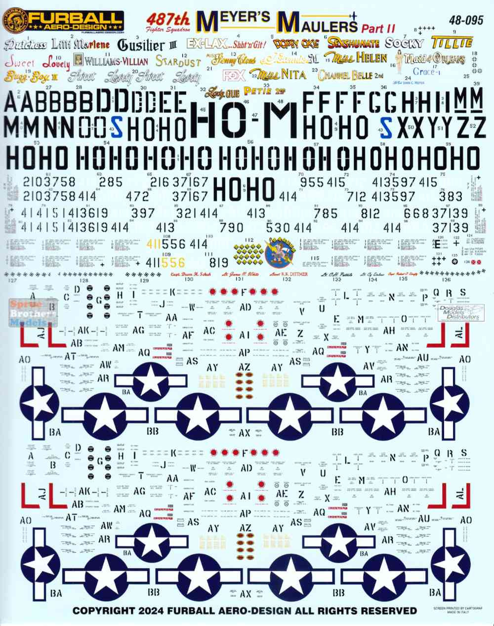 FUR48095 1:48 Furball Aero Design P-51B P-51C P-51D Mustang
