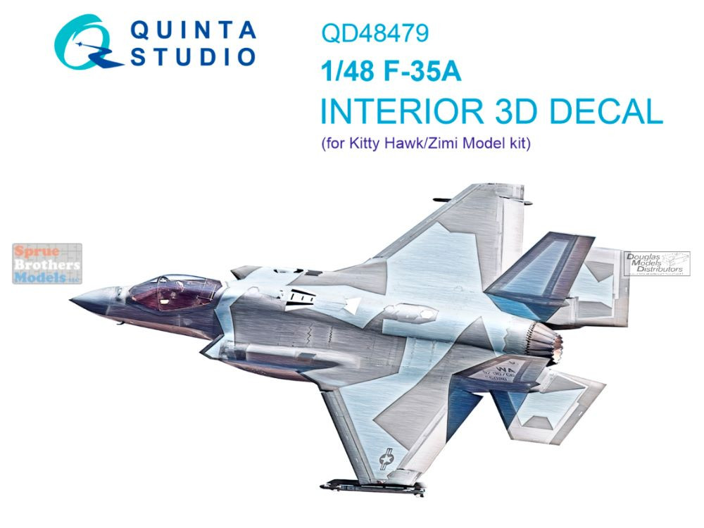 QTSQD48479 1:48 Quinta Studio 3D Decal - F-35A Lightning II (ZIM