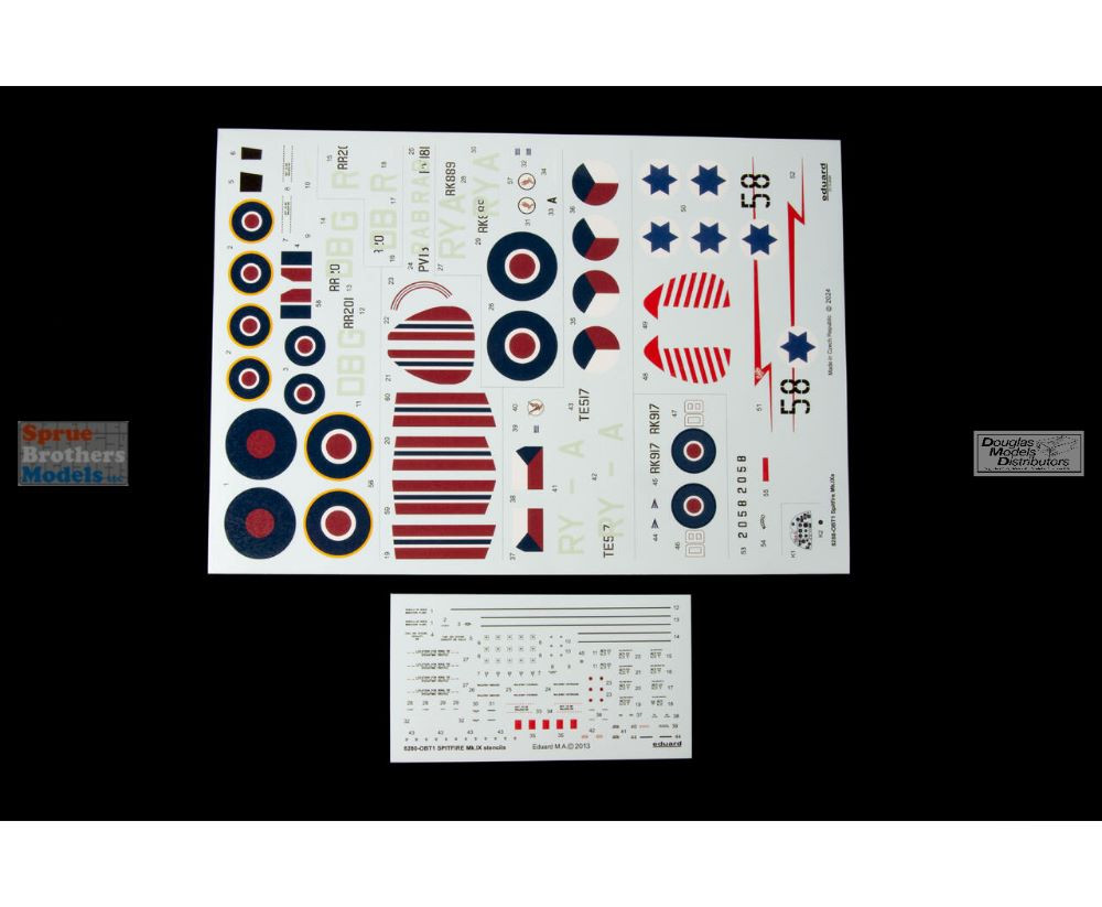 EDU08288 1:48 Eduard Spitfire Mk.IXe PROFIPACK Edition - Sprue